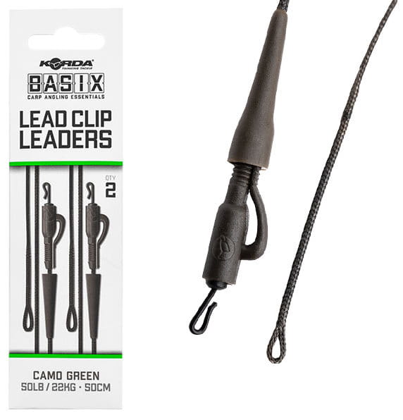 Gotowe zestawy z bezpiecznym klipsem Korda Basix Lead Clip Leaders