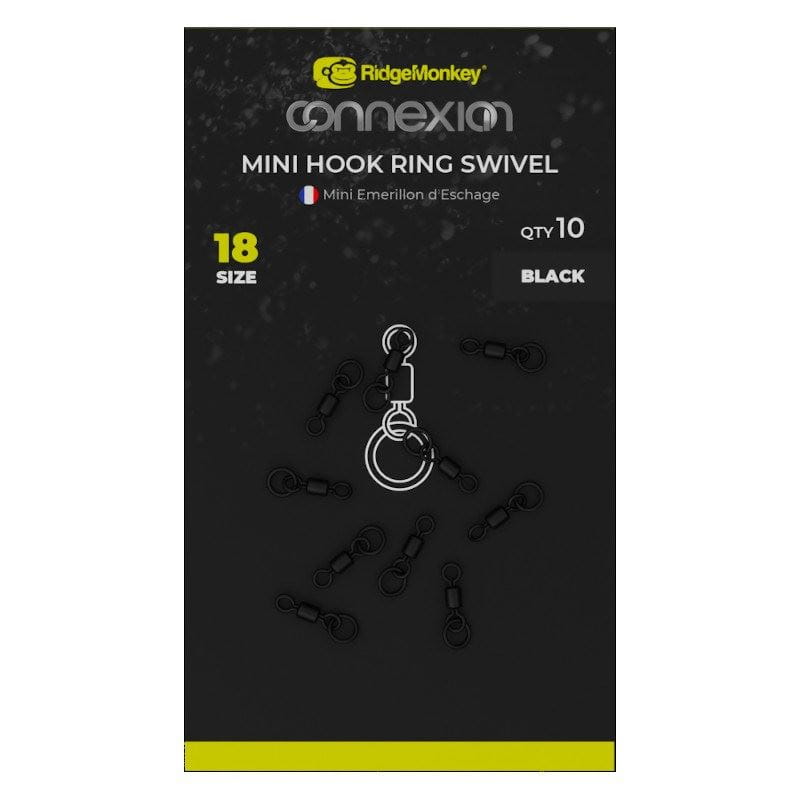 Mini krętliki na haczyk RidgeMonkey Connexion Mini Hook Ring Swivel
