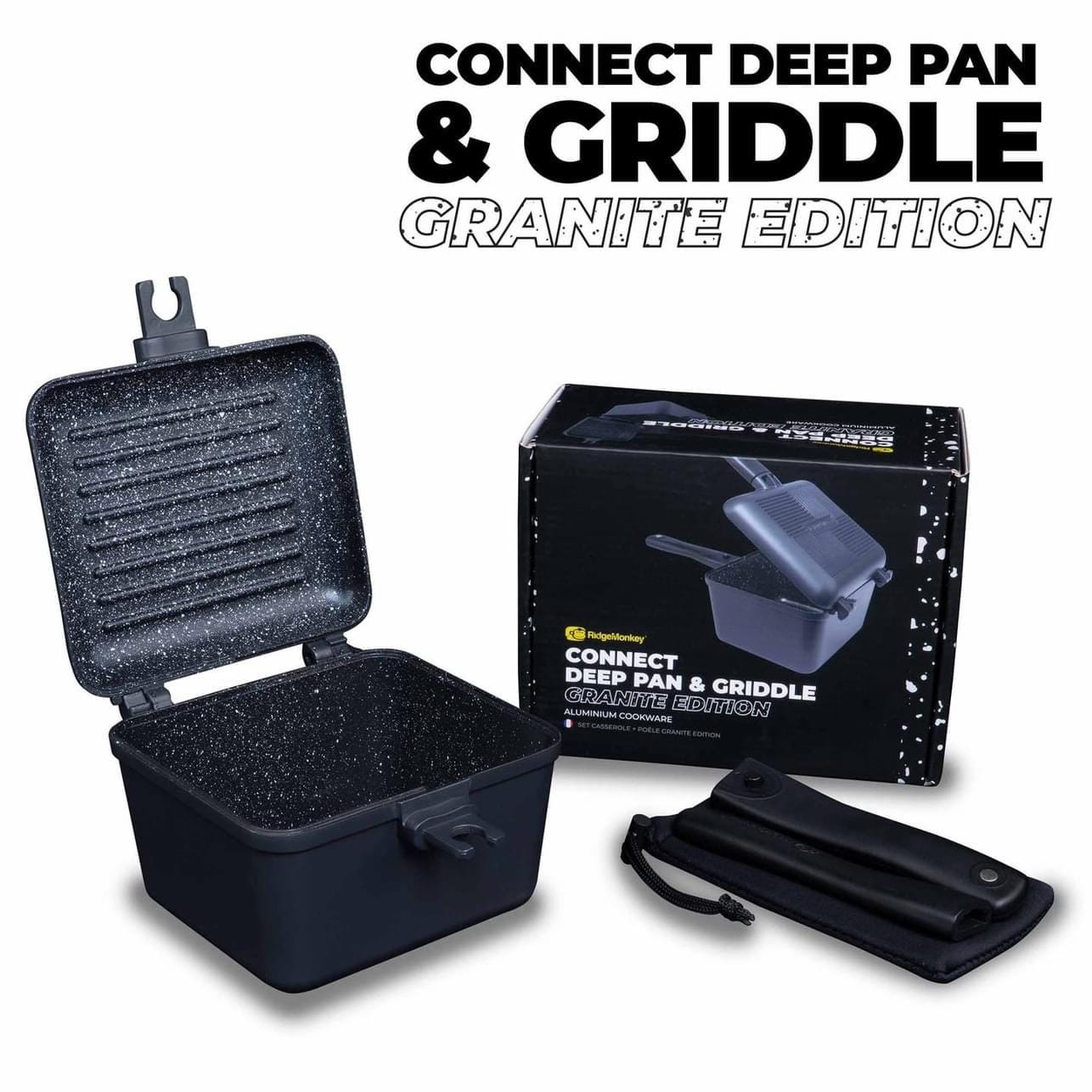 RidgeMonkey Connect Deep Pan Griddle Granite