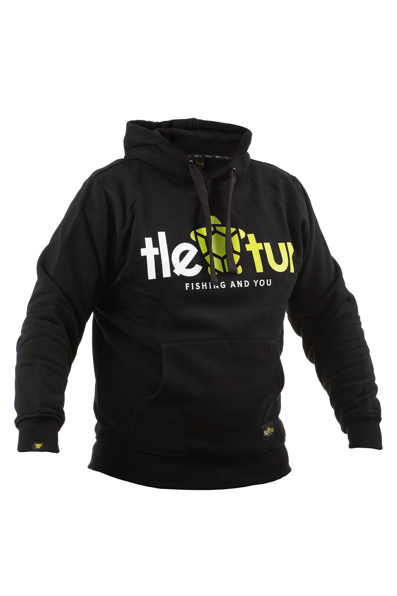Tletur Bluza Czarna Kangur - Logo Klasyk