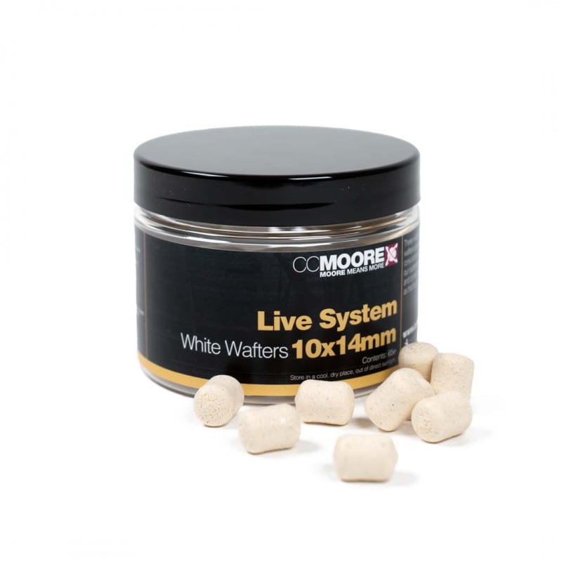 CC Moore Live System White Dumbell Wafters 10x14mm