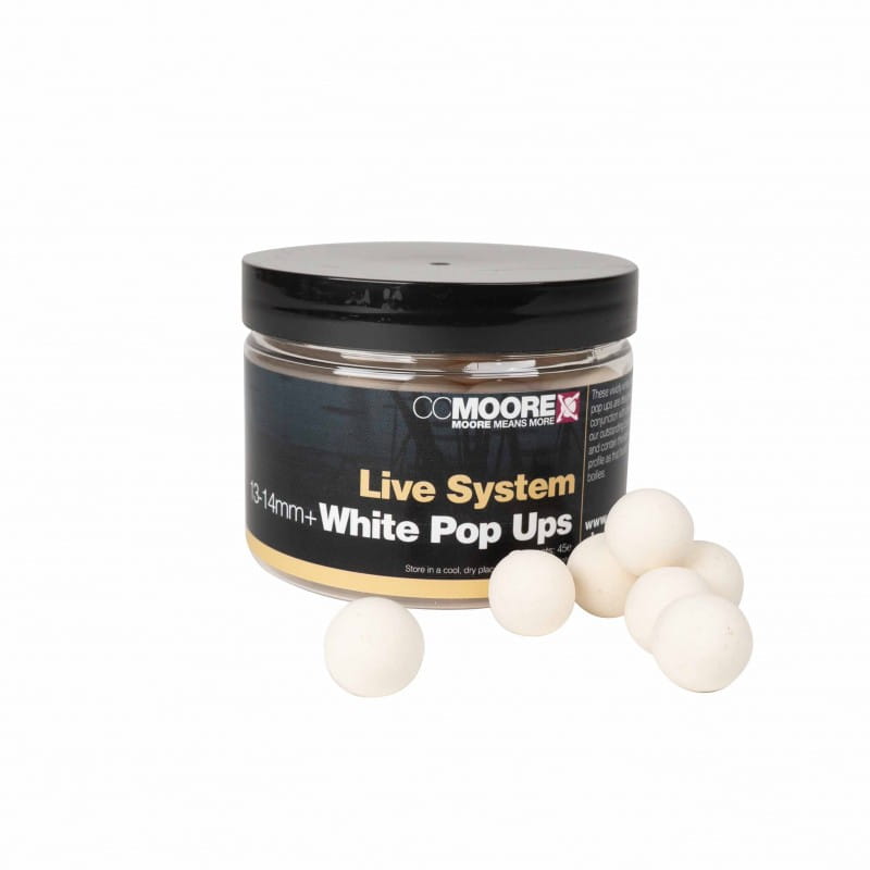 CC Moore Live System White Pop Ups 14mm