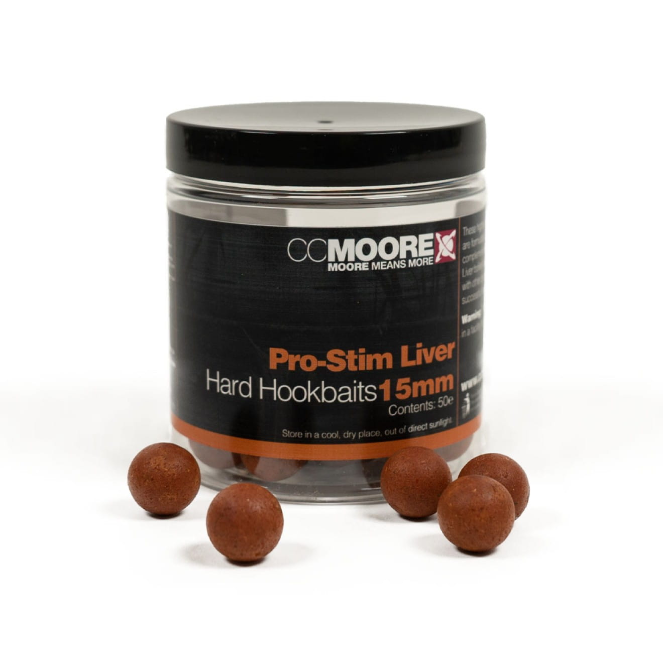 CC Moore Pro Stim Liver Hard Hookbaits 15mm