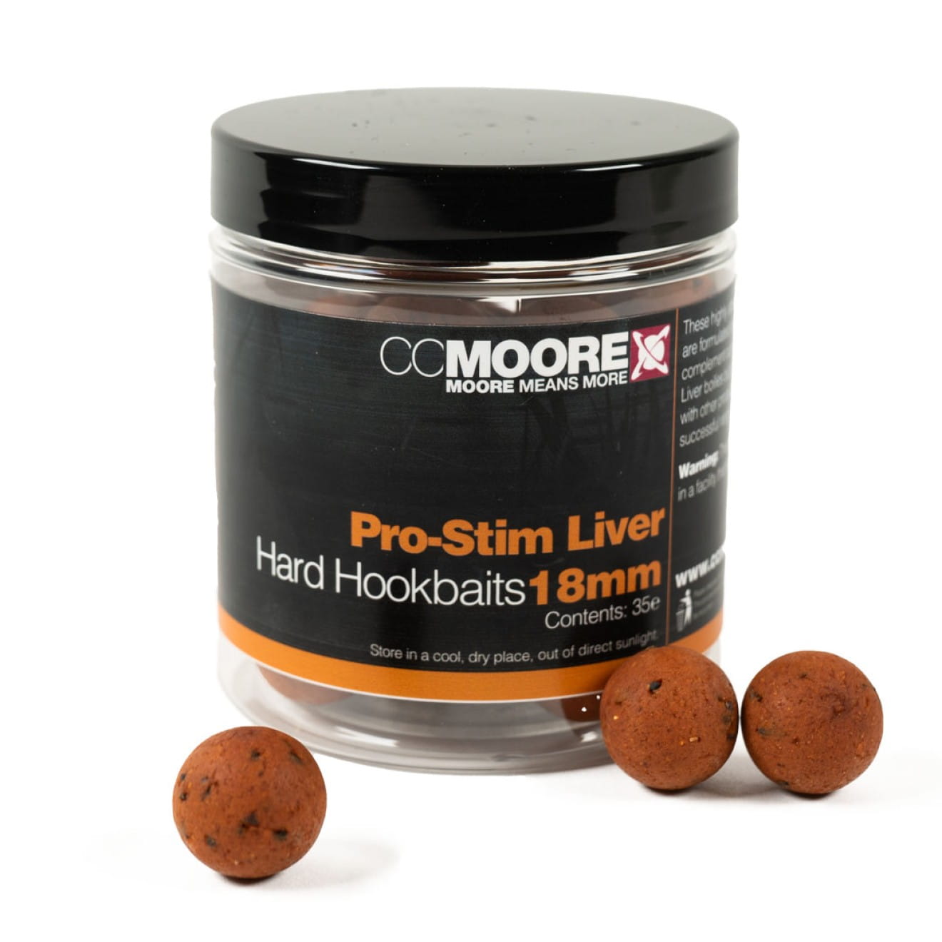 CC Moore Pro Stim Liver Hard Hookbaits 18mm