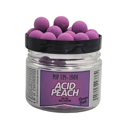 Dream Baits Acid Peach Pop-Ups 15mm