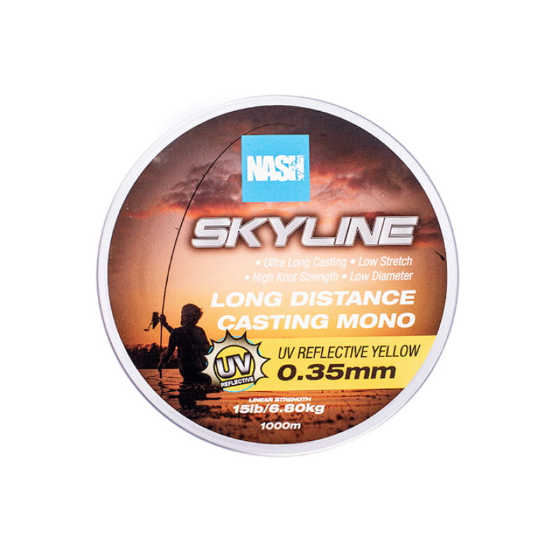 Nash Skyline Mono UV Yellow 12lb 0.35mm 1000m
