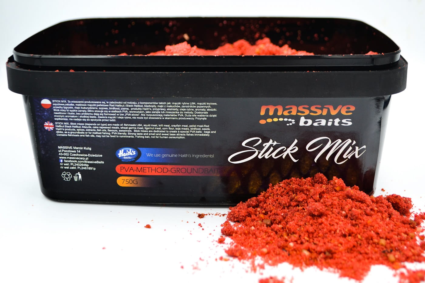 Massive Baits Stick Mix Strawberry Bergamotta 750g