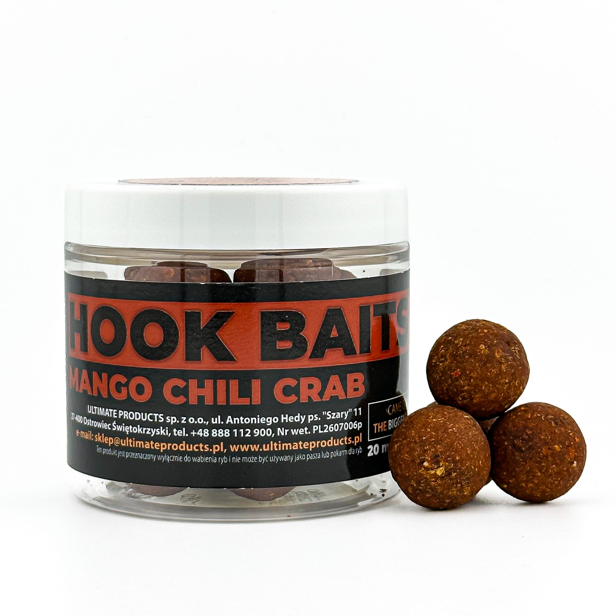 Ultimate Products Mango Chili Crab Hookbaits 24mm