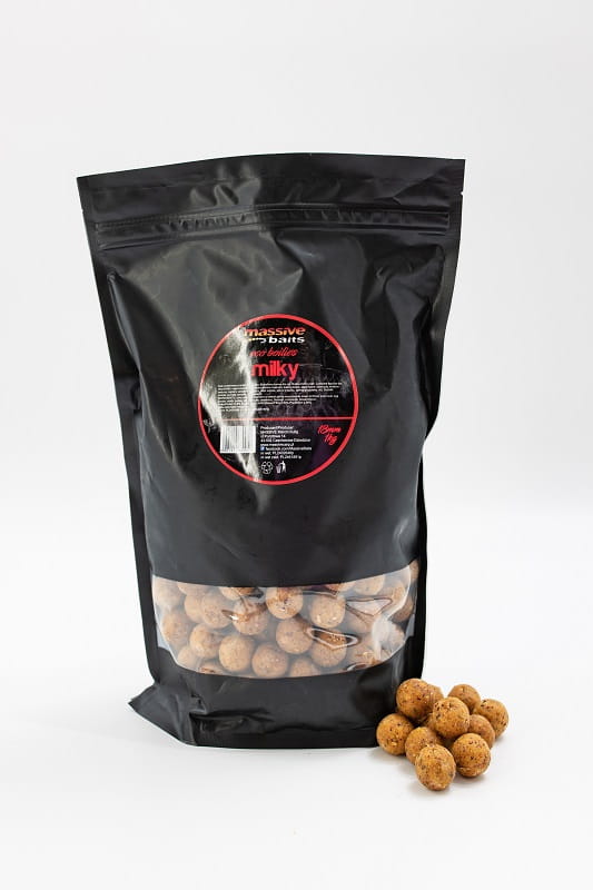 Massive Baits Eco Boilies 18mm MILKY 3kg - Wiadro