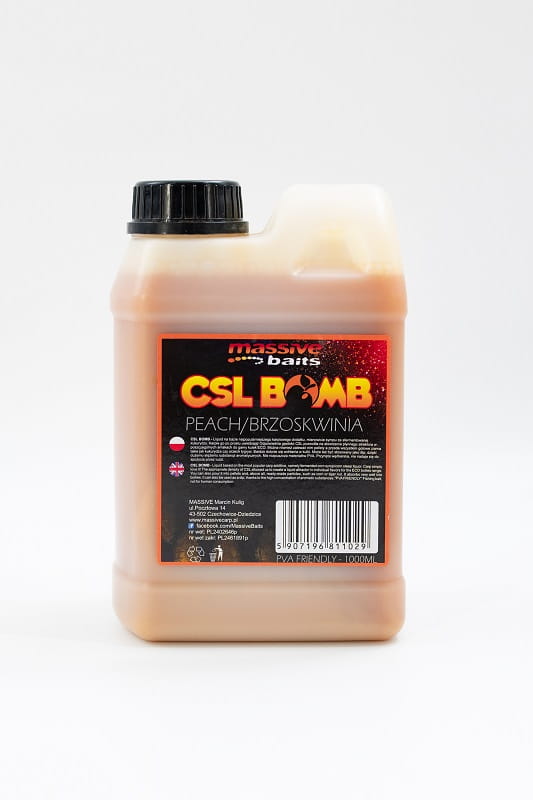 Massive Baits CSL BOOMB Peach 1l
