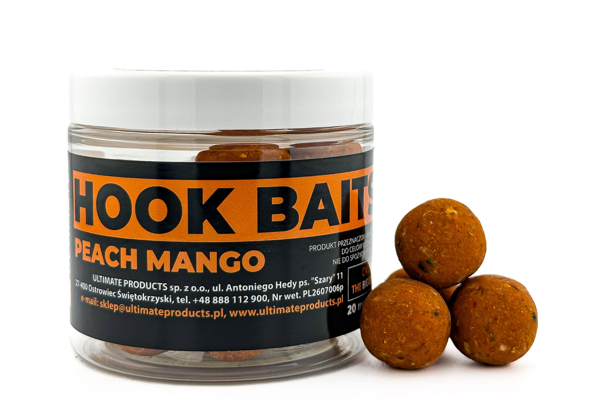 Ultimate Products Peach Mango Hook Baits 20mm
