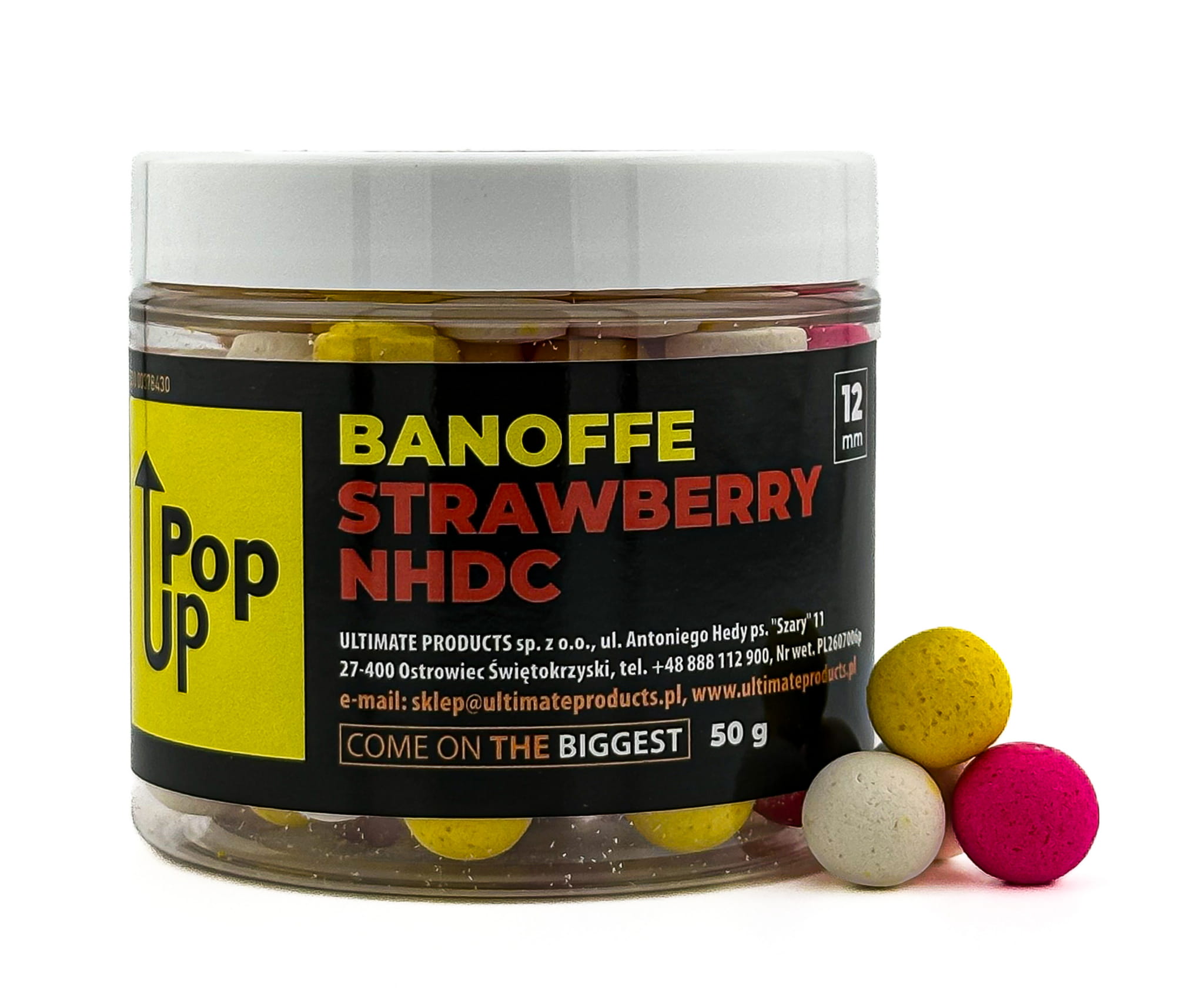Ultimate Products Pop up Banofee Strawberry NHDC 15mm