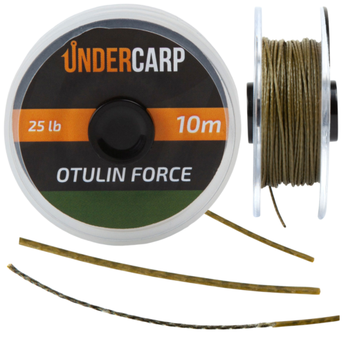 Plecionka przyponowa w otulinie 10 m 35 lbs OTULIN FORCE – zielona