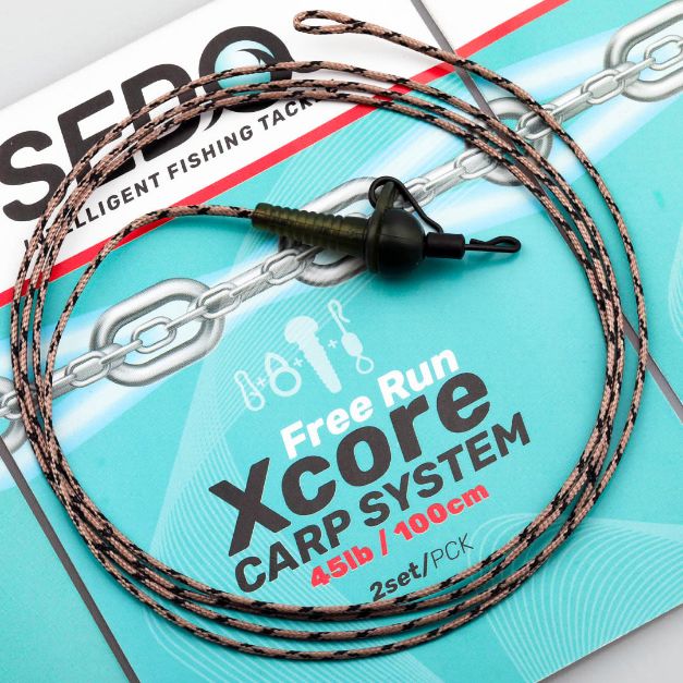 Gotowy Zestaw Leadcore Sedo Free Run Xcore Carp System 2szt